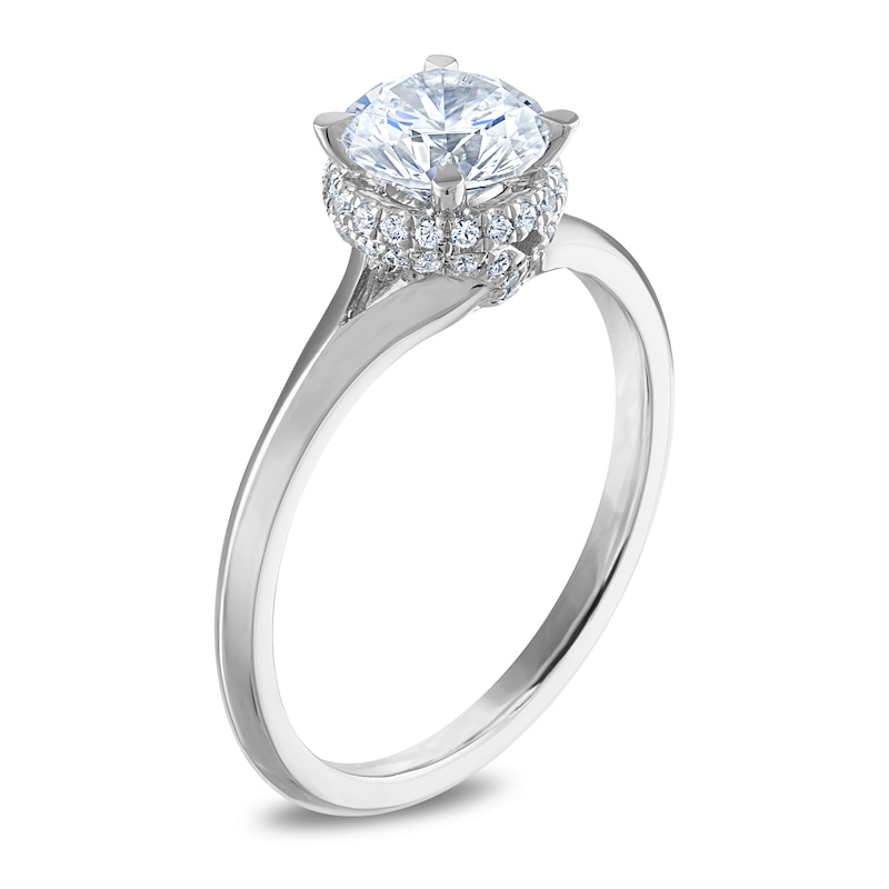 Main Image 2 of Diamond Engagement Ring 1-1/6 ct tw Round Platinum