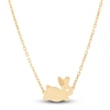 Thumbnail Image 1 of Children's Bunny Necklace 14K Yellow Gold 16&quot;