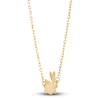 Thumbnail Image 2 of Children's Bunny Necklace 14K Yellow Gold 16&quot;