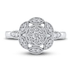 Thumbnail Image 3 of Diamond Floral Ring 1/3 ct tw Round 14K White Gold