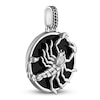 Thumbnail Image 2 of 1933 by Esquire Men's Natural Onyx & Natural White Topaz Scorpio Charm Sterling Silver