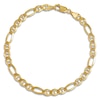 Thumbnail Image 1 of Solid Figaro Chain Bracelet 14K Yellow Gold 8&quot; 5.0mm