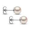 Thumbnail Image 2 of Yoko London White Freshwater Cultured Pearl Stud Earrings 18K White Gold