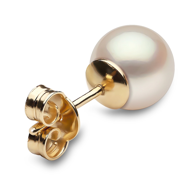 Main Image 3 of Yoko London Freshwater Cultured Pearl Stud Earrings 18K Yellow Gold