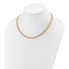 Thumbnail Image 2 of High-Polish Wheat Chain Necklace 24K Yellow Gold 18" 4.0mm