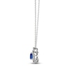 Thumbnail Image 1 of Le Vian Natural Sapphire & Diamond Necklace 1/5 ct tw Platinum