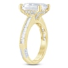 Thumbnail Image 1 of Pnina Tornai Lab-Created Diamond Emerald-Cut Engagement Ring 5-5/8 ct tw 14K Yellow Gold