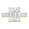 Thumbnail Image 2 of Pnina Tornai Lab-Created Diamond Emerald-Cut Engagement Ring 5-5/8 ct tw 14K Yellow Gold