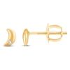 Thumbnail Image 1 of Children's Diamond Accent Moon Stud Earrings 14K Yellow Gold