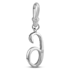 Thumbnail Image 1 of Charm'd by Lulu Frost Pavé Diamond Number 6 Charm 1/8 ct tw 10K White Gold