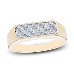 Men's Diamond Pavé Fashion Ring 1/5 ct tw 10K Yellow Gold