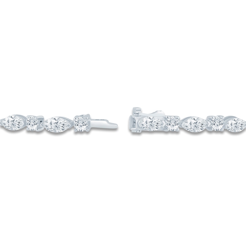 Main Image 3 of Pnina Tornai Marquise & Round Lab-Created Diamond Link Bracelet 7-1/4 ct tw 14K White Gold 7&quot;