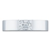 Thumbnail Image 3 of Pnina Tornai Men's Emerald-Cut Lab-Created Diamond Solitaire Anniversary Band 1-5/8 ct tw 14K White Gold