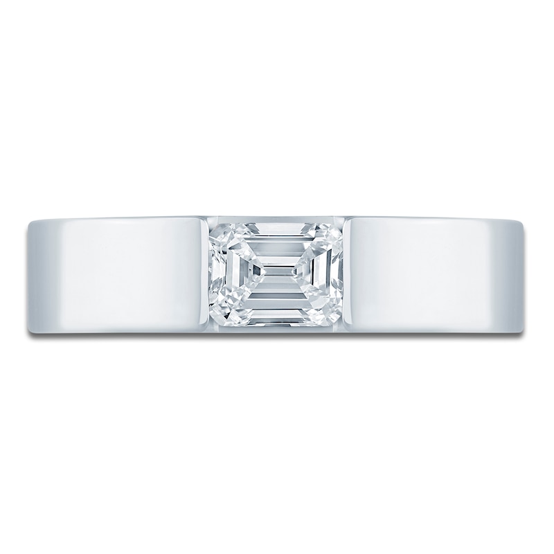 Pnina Tornai Men's Emerald-Cut Lab-Created Diamond Solitaire Anniversary Band 1-5/8 ct tw 14K White Gold