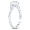 Thumbnail Image 1 of Multi-Diamond Cushion-Shaped Promise Ring 1/3 ct tw 10K White Gold