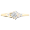 Thumbnail Image 3 of Princess-Cut Quad Diamond Promise Ring 1/5 ct tw 10K Yellow Gold