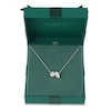 Thumbnail Image 4 of Marquise & Round-Cut Lab-Created Diamond Two-Stone Necklace 2 ct tw 14K Yellow Gold 18&quot;