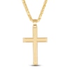 Thumbnail Image 1 of Men's Cross Necklace 10K Yellow Gold 22&quot;