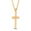 Thumbnail Image 2 of Men's Cross Necklace 10K Yellow Gold 22&quot;