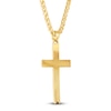 Thumbnail Image 3 of Men's Cross Necklace 10K Yellow Gold 22&quot;