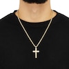 Thumbnail Image 5 of Men's Cross Necklace 10K Yellow Gold 22&quot;