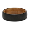 Thumbnail Image 3 of Men's 8mm Satin-Finish Wedding Band Black Zirconium & Olive Wood Sleeve