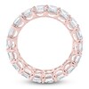 Thumbnail Image 2 of Certified Emerald-Cut Diamond Eternity Band 7-5/8 - 9-5/8 ct tw 14K Rose Gold