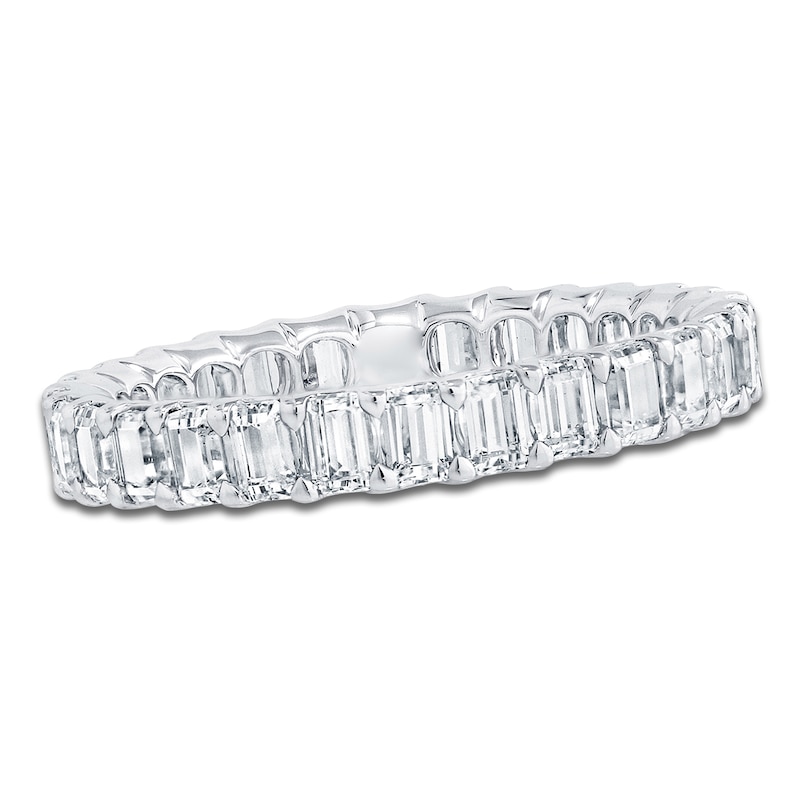 Certified Emerald-Cut Diamond Eternity Band 2 - 2-3/8 ct tw Platinum