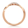 Thumbnail Image 2 of J'Lure Lab-Created Diamond Scalloped Wedding Band 1/8 ct tw 18K Rose Gold