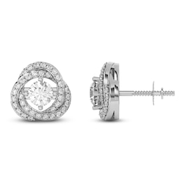 Lab-Created Diamond Twist Earring Jackets 1/3 ct tw ct tw 10K White Gold