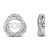 Thumbnail Image 5 of Lab-Created Diamond Twist Earring Jackets 1/3 ct tw ct tw 10K White Gold