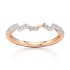 Thumbnail Image 1 of J'Lure Lab-Created Diamond Angled Contour Wedding Band 1/5 ct tw 18K Rose Gold