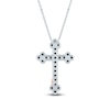 Thumbnail Image 2 of Pnina Tornai Black Diamond Cross Necklace 5/8 ct tw 14K White Gold 18&quot;