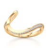 Thumbnail Image 1 of J'Lure Lab-Created Diamond Contour Wedding Band 1/6 ct tw 18K Yellow Gold