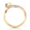 Thumbnail Image 2 of J'Lure Lab-Created Diamond Contour Wedding Band 1/6 ct tw 18K Yellow Gold