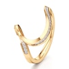 Thumbnail Image 4 of J'Lure Lab-Created Diamond Contour Wedding Band 1/6 ct tw 18K Yellow Gold