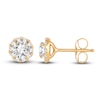 Thumbnail Image 1 of Diamond Stud Earrings 1/2 ct tw Round 14K Yellow Gold