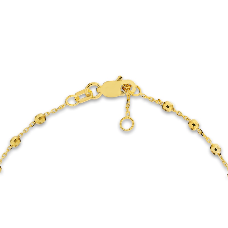 14K Gold Double Diamond Station Bracelet 14K Gold / 7.5 Inches