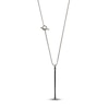 Thumbnail Image 2 of Marco Dal Maso Men's Long Black Leather Pendant Necklace Sterling Silver 26&quot;