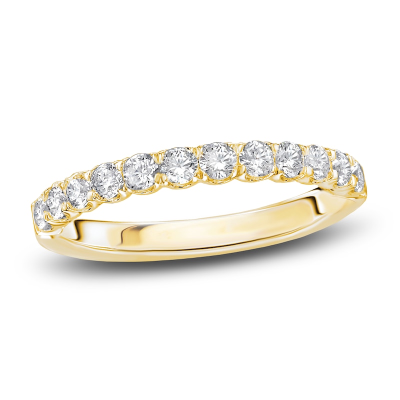 Main Image 1 of Diamond Anniversary Band 1/2 ct tw Round 14K Yellow Gold