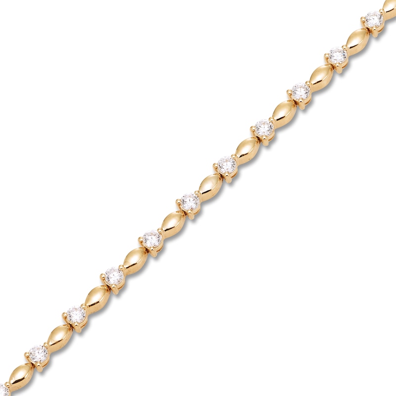 Certified Diamond Bracelet 2 ct tw 18K Yellow Gold