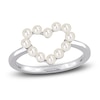 Thumbnail Image 0 of Freshwater Cultured Pearl Heart Ring 14K White Gold