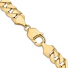Thumbnail Image 2 of Men's Solid Curb Chain Necklace 14K Yellow Gold 22" 9.5mm