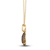 Thumbnail Image 1 of Le Vian Wrapped In Chocolate Diamond Pendant Necklace 7/8 ct tw Round 14K Honey Gold 19"