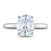 Thumbnail Image 3 of Lab-Created Diamond Solitaire Engagement Ring 2 ct tw Oval/Round Platinum