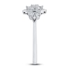 Thumbnail Image 2 of Diamond Floral Ring 1/4 ct tw Round 14K White Gold