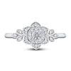 Thumbnail Image 3 of Diamond Floral Ring 1/4 ct tw Round 14K White Gold