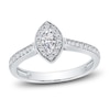 Thumbnail Image 1 of Diamond Frame Ring 3/8 ct tw Round/Marquise 14K White Gold