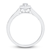 Thumbnail Image 4 of Diamond Frame Ring 3/8 ct tw Round/Marquise 14K White Gold