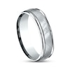 Thumbnail Image 2 of Diagonal Satin Wedding Band 14K White Gold 6.0mm